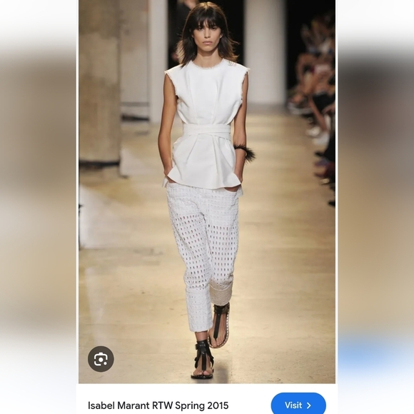 Isabel Marant Spring '14 Runway Pierce Pantalon Cutout Pink Jeans 38 (6 US) - Picture 16 of 16